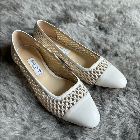 Jimmy Choo Watson Crochet Flats - Picture 6 of 12